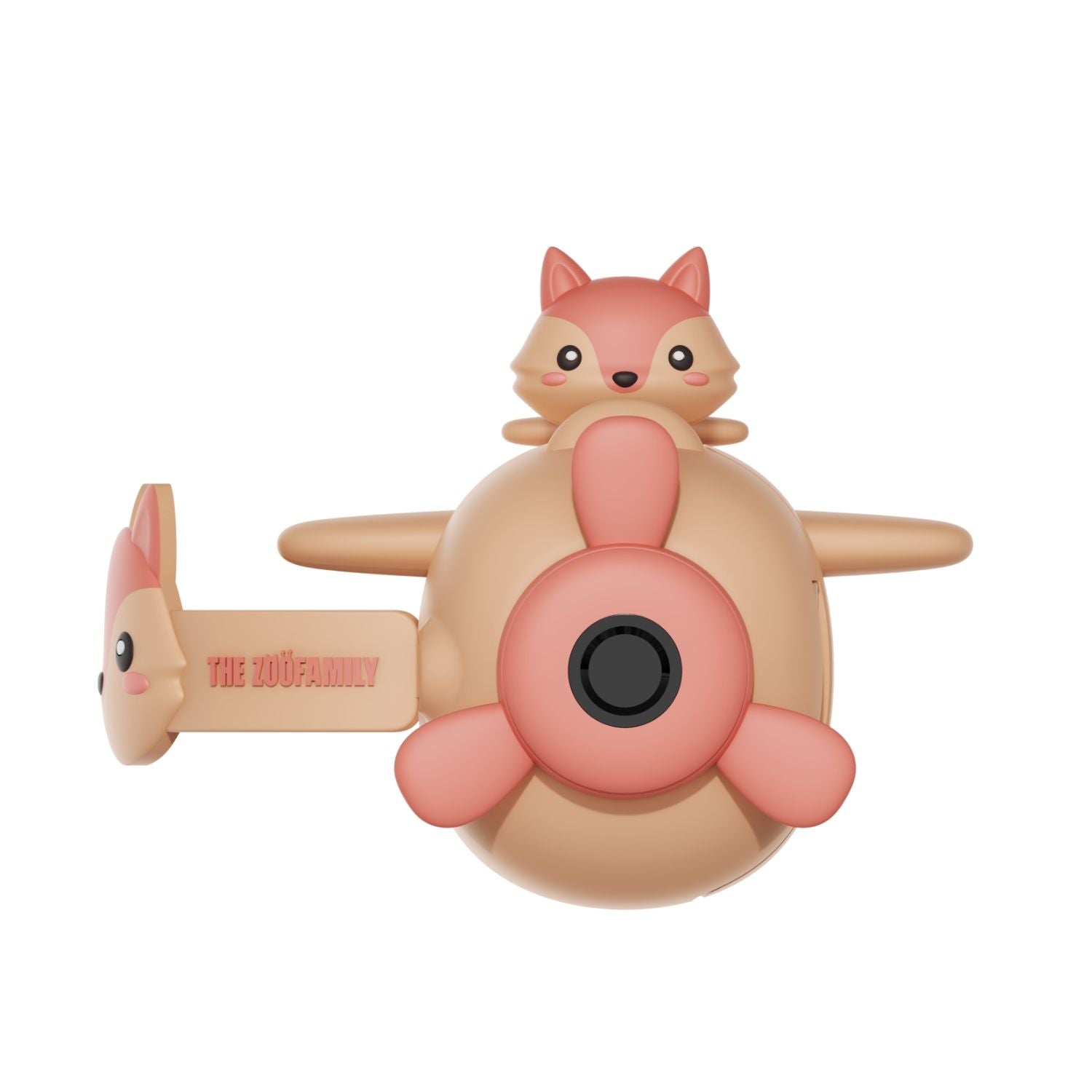 digital kids zoo video fox, front side with a handle to hold the video camera