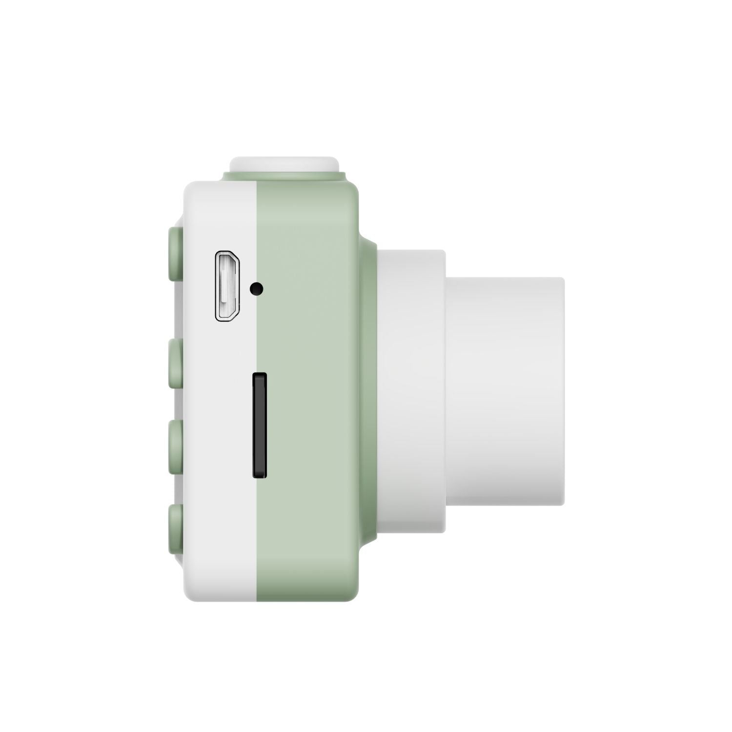 detail picture of camera without sleeve, side view