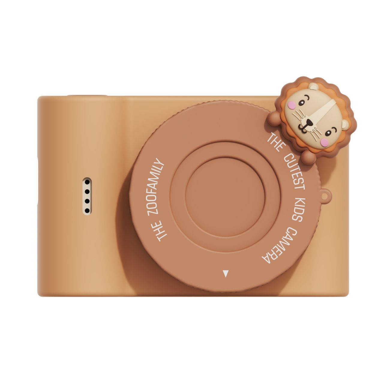 urban zoo lion digital kids camera, front view