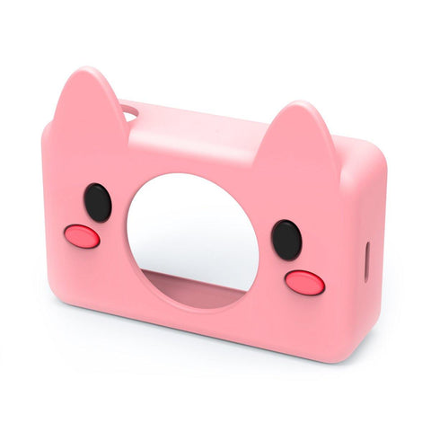 digital kids camera pink pig sleeve