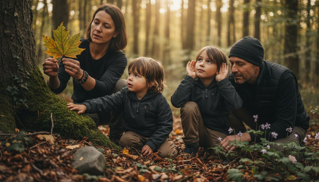 Voyage sensoriel dans la nature : guide pratique en famille