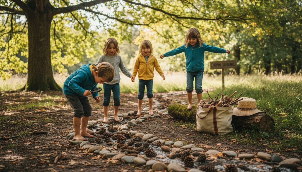 7 jeux sensoriels nature pour éveiller la curiosité des enfants