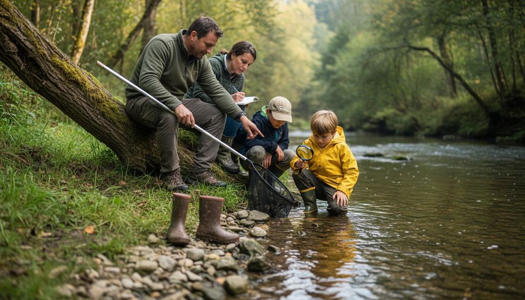 Observer rivière en famille : éveil, sécurité et écologie