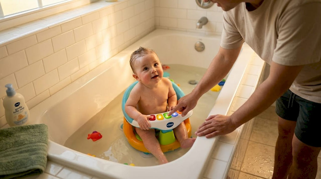 Anneau de bain VTech : éveiller et sécuriser bébé