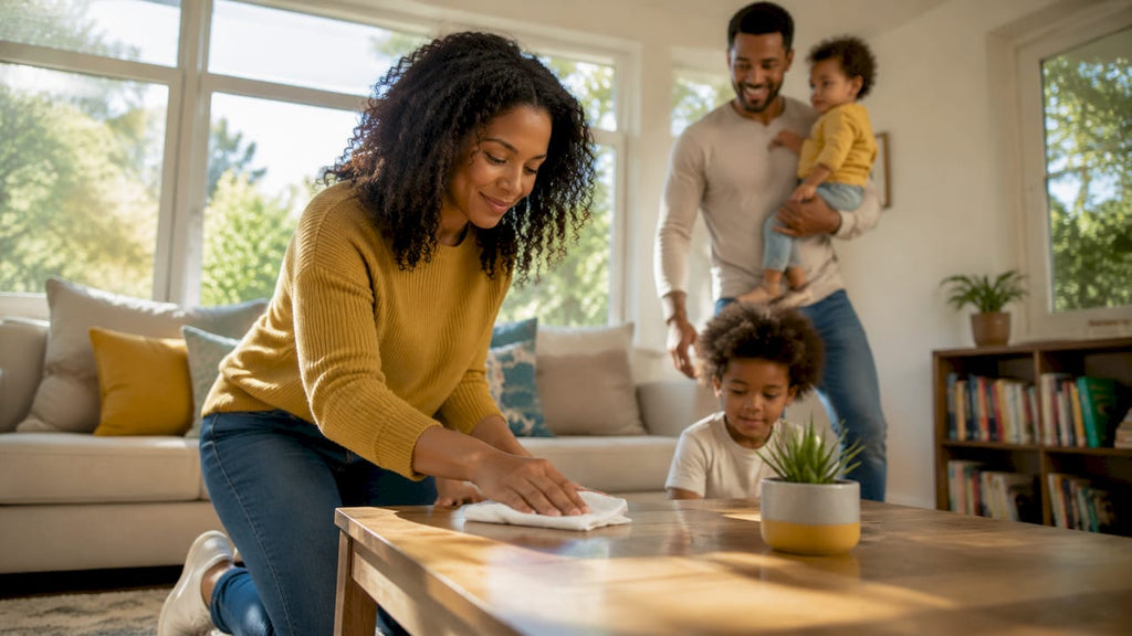 Eco friendly disinfectant wipes: safe for families