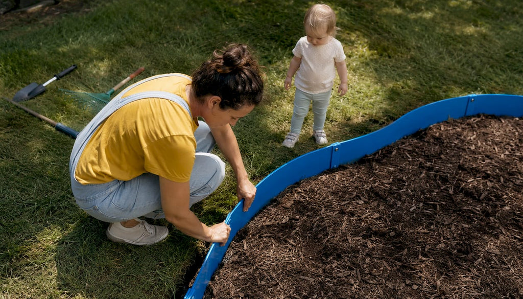 Setting up safe play zones for kids outdoors