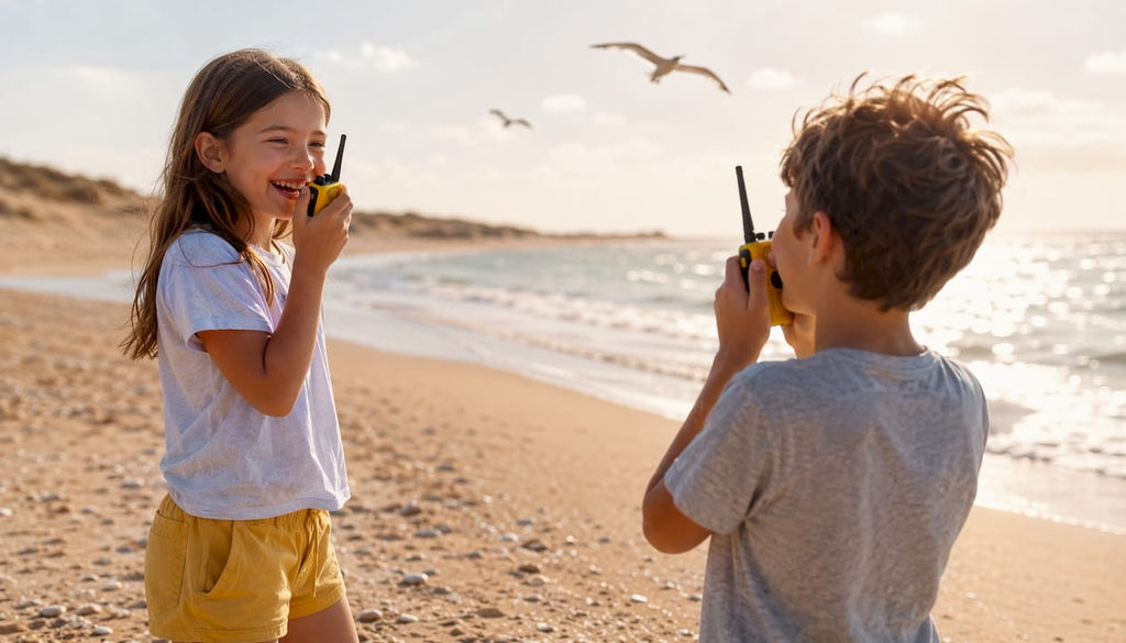 How far do long range walkie talkies work for kids?