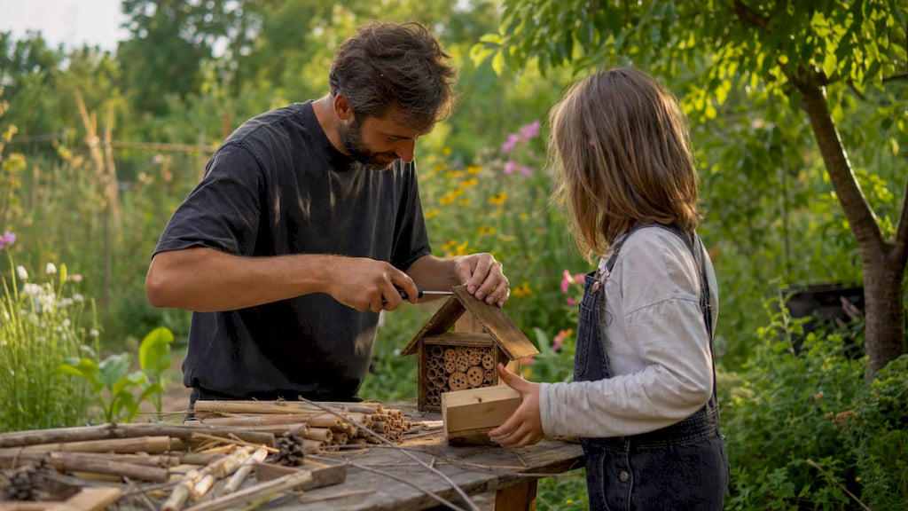 Construire abri bois avec les enfants : nichoir et hôtel à insectes