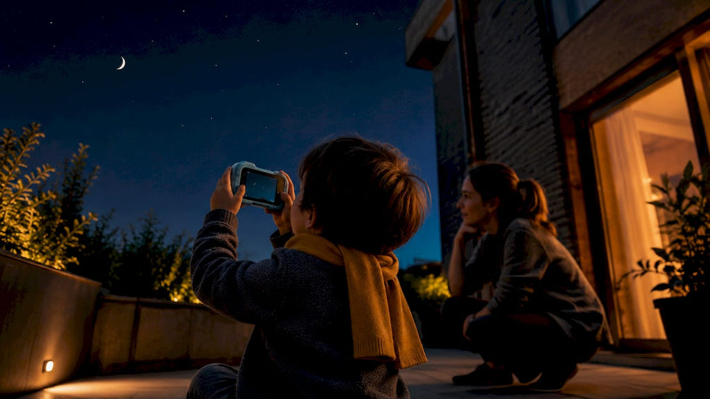 No gear fuss: Photographing the Night Sky with Kids Using an Eco Camera