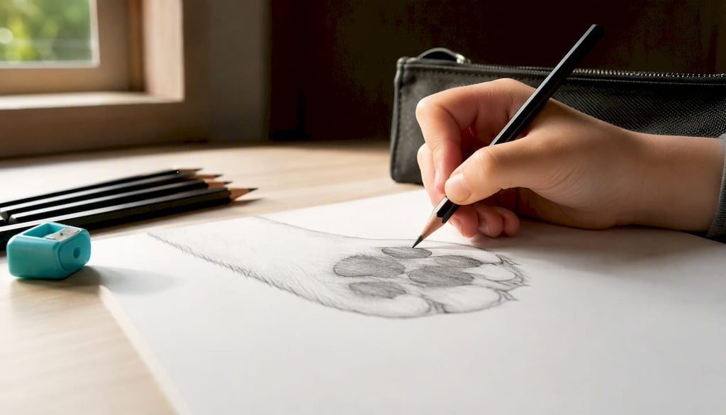 Dessin patte chien : la méthode simple pour un rendu réussi