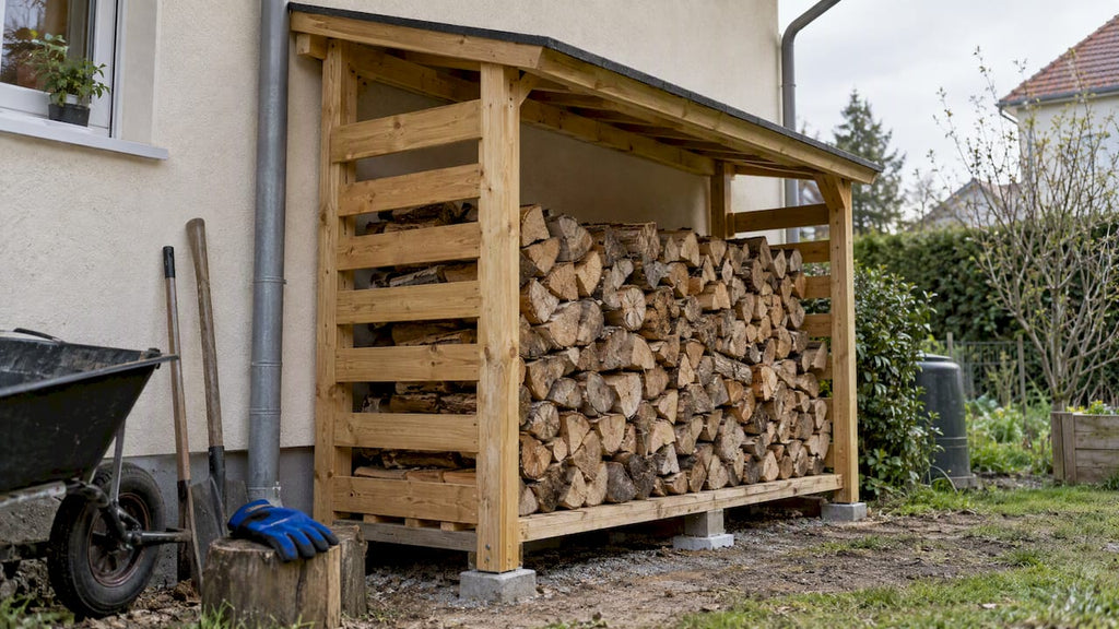 Fabriquer un abri bois pour stocker son bois de chauffage