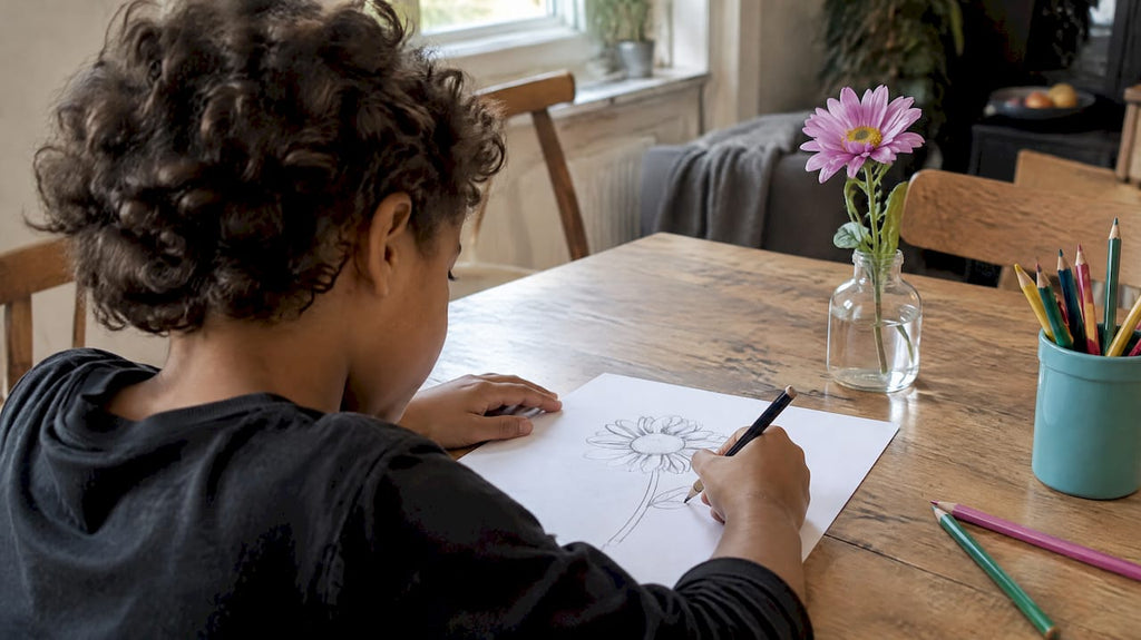Apprendre à dessiner une fleur : méthode simple pas à pas