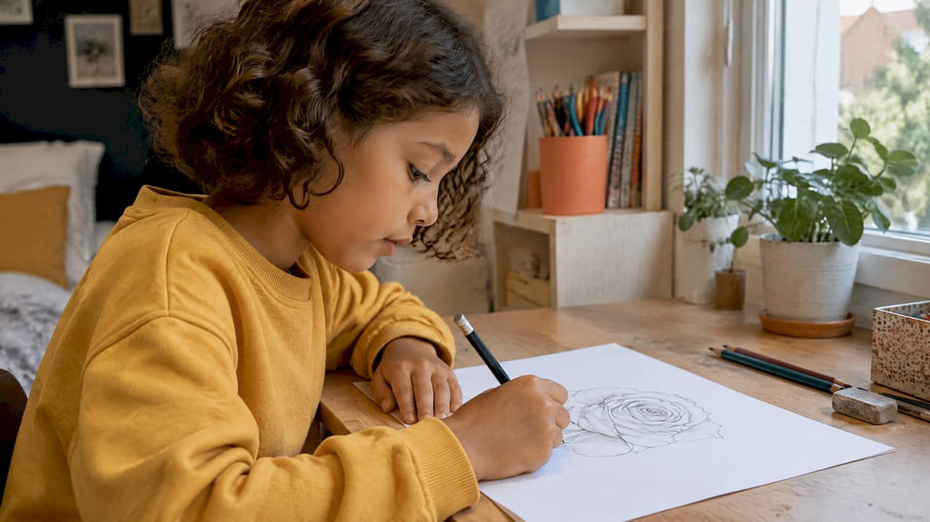 Apprendre à dessiner une rose : méthode simple en étapes