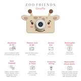 odalzoo friends giraffe digital kids camera, features
