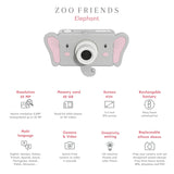 odalzoo friends elephant digital kids camera, features
