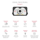 odalzoo friends penguin digital kids camera, features