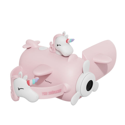 digital kids zoo video unicorn, front side view, handle and open screen