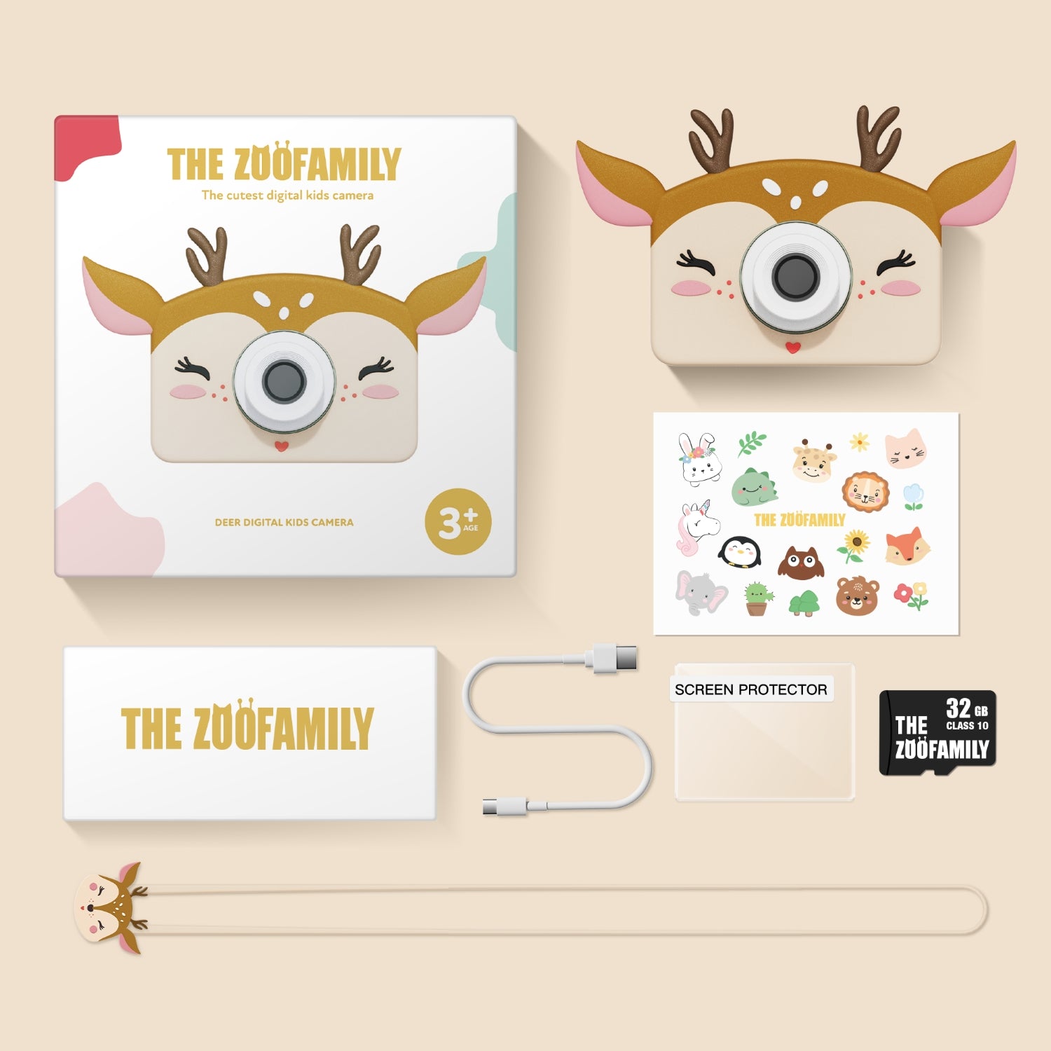 digital kids camera with accessories 