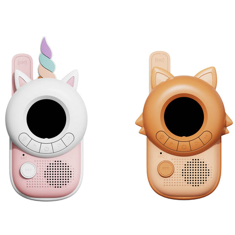 set of unicorn and fox walkie talkies
