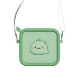 odalsilicon bag, dino green, front view