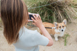 odalurban zoo unicorn digital kids camera, child is taking a picture of the dog