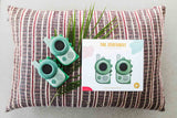 odalzoo walkie talkie set of dino green, packaging, pillow
