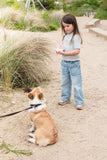 odalzoo video unicorn digital kids camera, child is filming the sitting dog