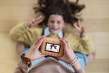 odalzoo print fox digital kids collection, child is taking a picture of its friend who's lying on the ground