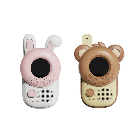 set of rabbit and bear walkie talkie, front side