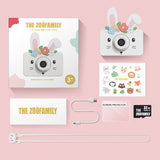 odalpackaging of zoo friends rabbit flower digital kids camera