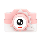 odaldigital kids camera pink dinosaur lens protection cover frontside