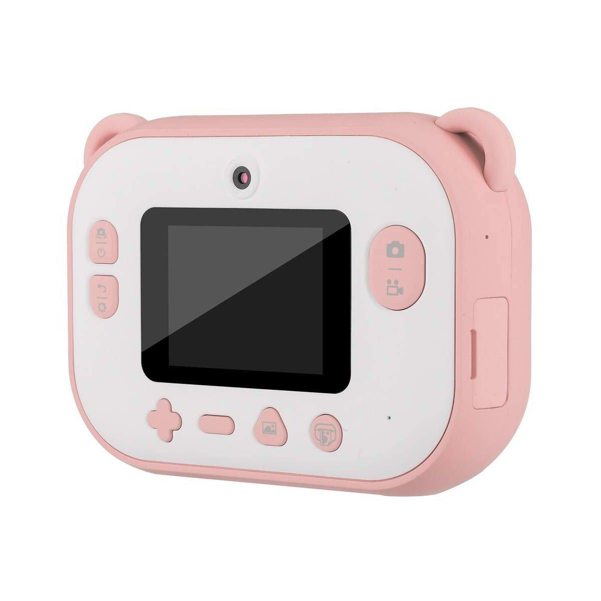 pink instant print camera