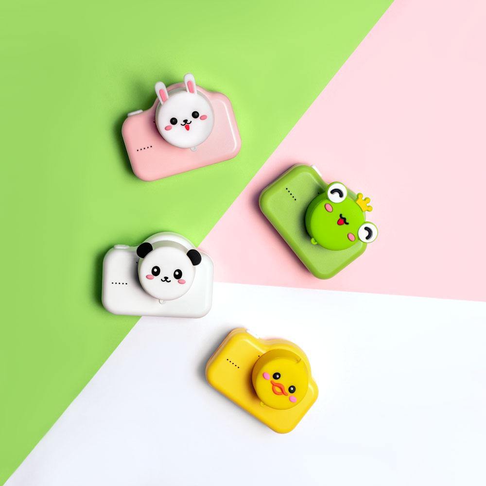 digital kids camera cartoon collection pink black white yellow green