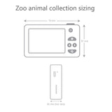 odaldigital kids camera zoo collection technical and size information