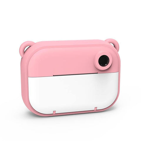 instant print kids camera pink bear frontside